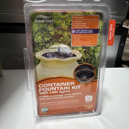 Container fountain kit with - fountain,