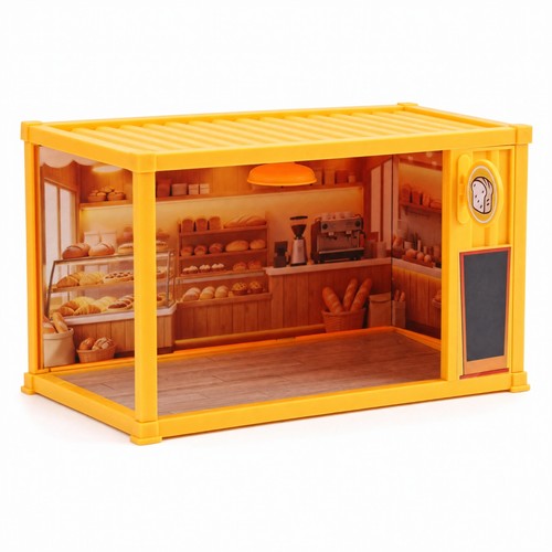 Container house with - container, led