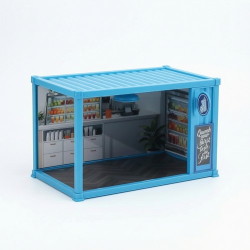 Container house with led light - container,